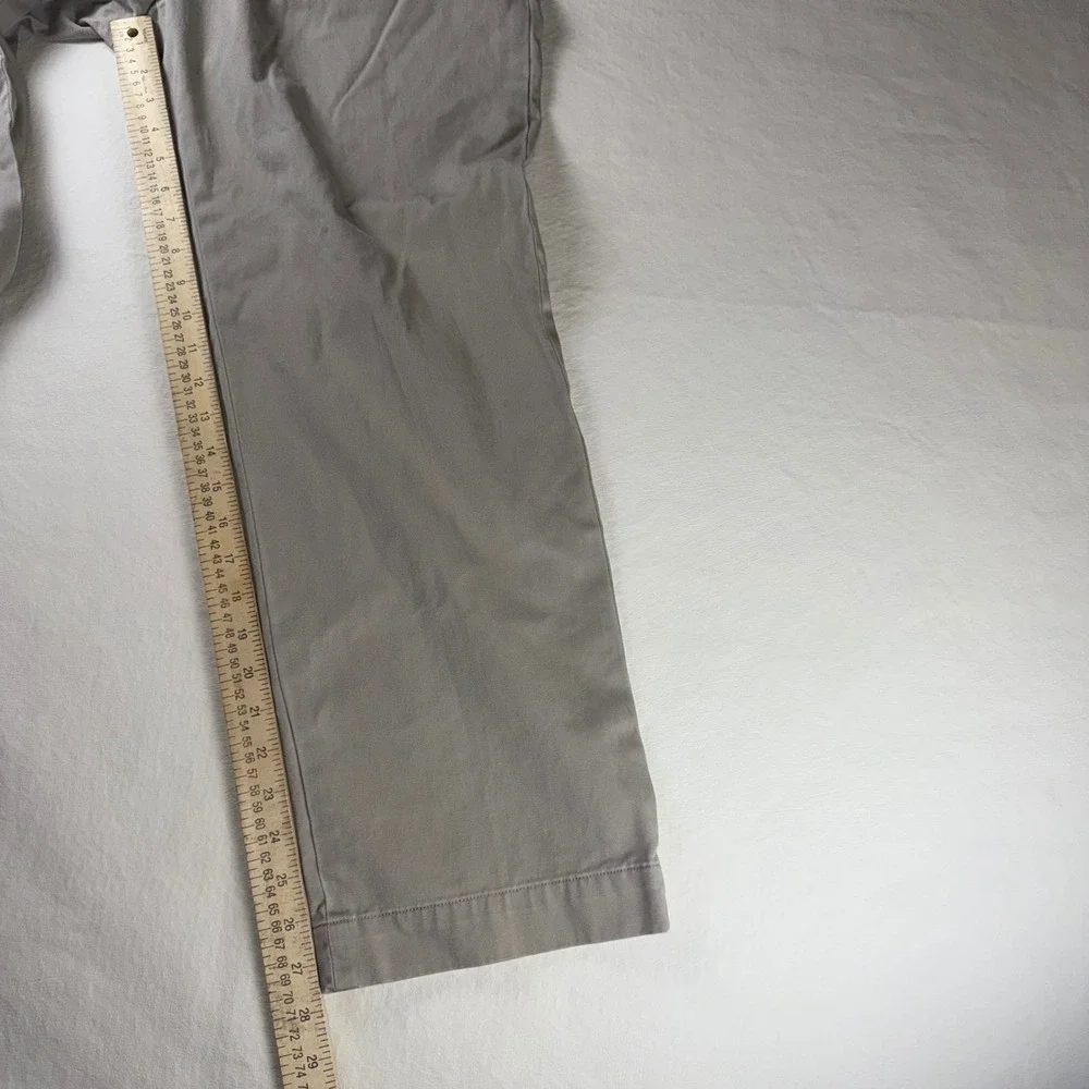 Polo Ralph Lauren Ethan Pant Mens 34x30 Khaki Tan Pleated Chino Trousers Cotton